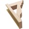 Ekena Millwork 6-in W x 16-in D x 24-in H Funston Trad Rough Cedar Woodgrain TimberThane Outlooker, Primed Tan OUTUR060X16X24FST04RCPR - alternate 3